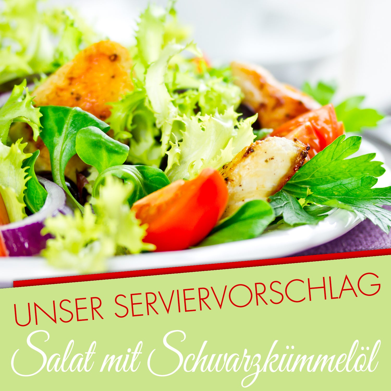 GreatVita Bio Schwarzkümmelöl serviervorschlag