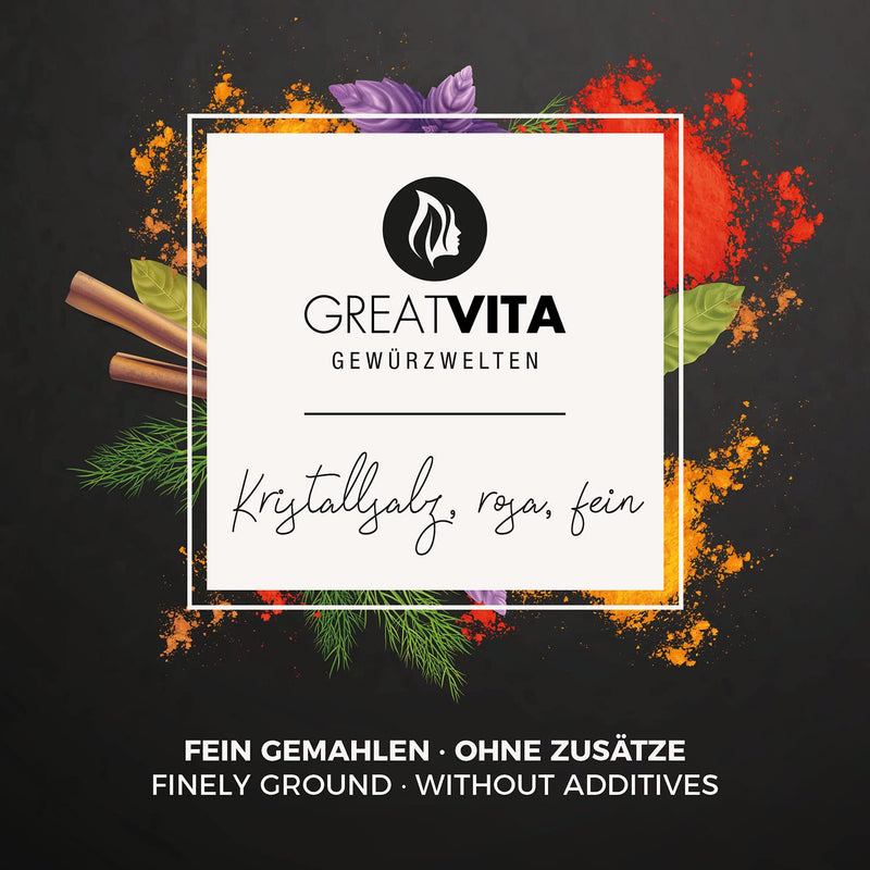 GreatVita Kristallsalz rosa grob merkmale