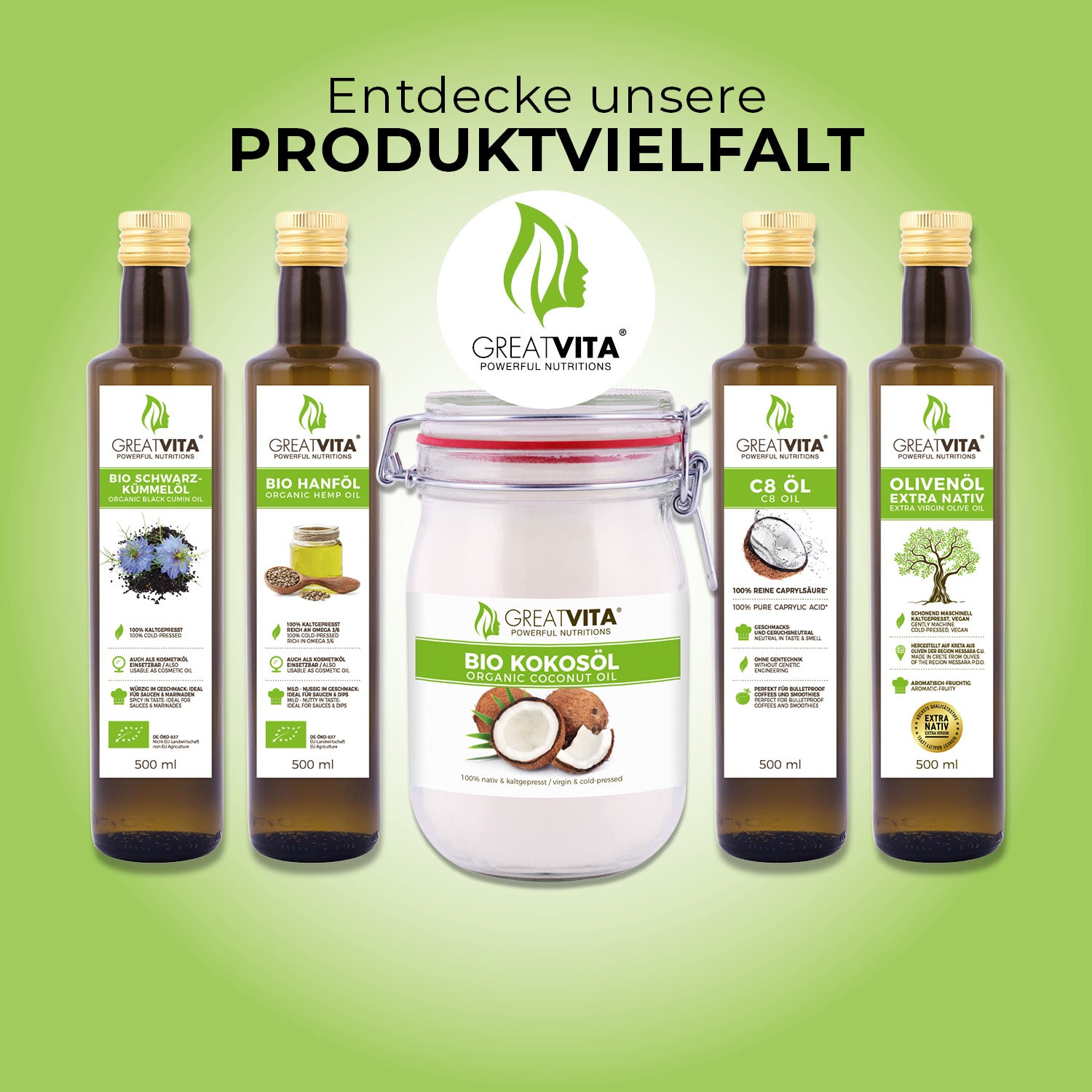 GreatVita Produktvielfalt