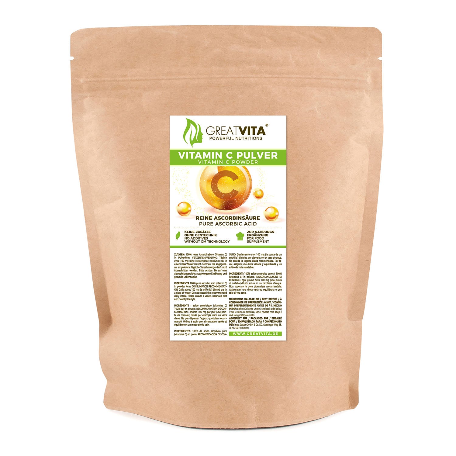GreatVita Vitamin C 400g im Beutel