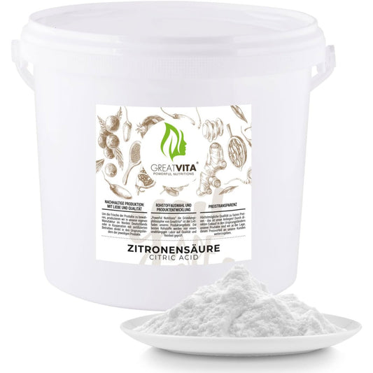 Zitronensäure-Monohydrat 5 kg – Lebensmittelqualität