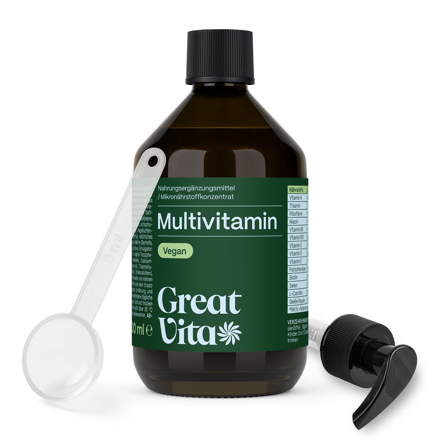 Multivitamin Mikronährstoffkonzentrat 300 ml + Pumper