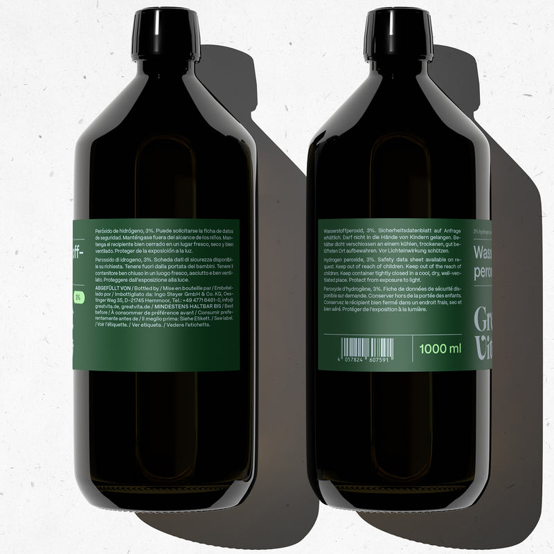 Wasserstoffperoxid Inhaltsstoffe Etikett GreatVita