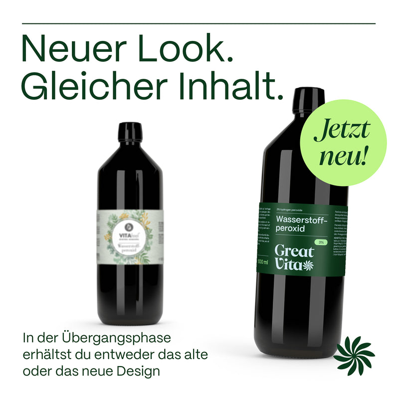 Wasserstoffperoxid Neuer Look Gleicher Inhalt GreatVita